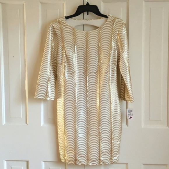 [Windsor] Gold Sequin Dress Size 13 - Picture 4 of 11